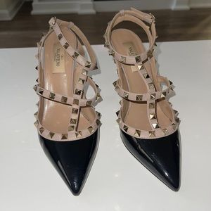 Valentino Rockstud Caged 100 Patent Pump - image 1